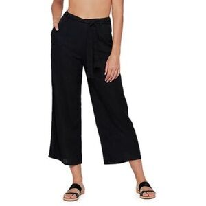 NWT L*Space Monica Wise Wide Leg Smith Pants In Black Size XS